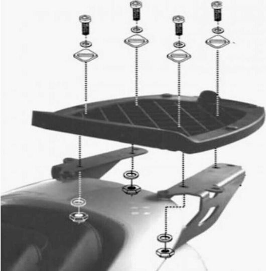 Givi Monolock Σχάρα για Yamaha Majesty 125 -150-180cc 2001-2011 2001-2011