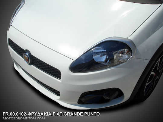 Motordrome Front Headlights Eyebrows for Fiat Grande Punto
