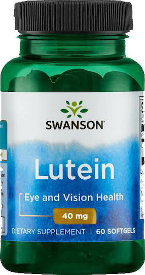 Swanson Lutein Ultra 40mg Special Food Supplement 60 Softgels