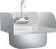 vidaXL Professional Hand Sink Wall-Mounted 51115 40x40x46cm