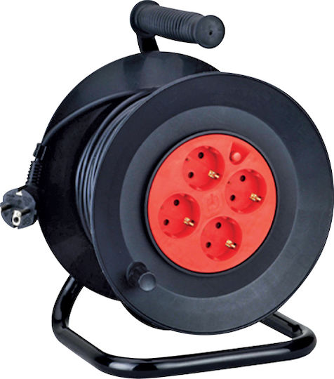 Telco KF-GXGB-15 Extension Reel Cord 3 x 1.5mm²/10m Red