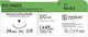 Medipac Sutures Lungime 45cm cu ac 24mm Polyamid 3/0 cu ac 24mm