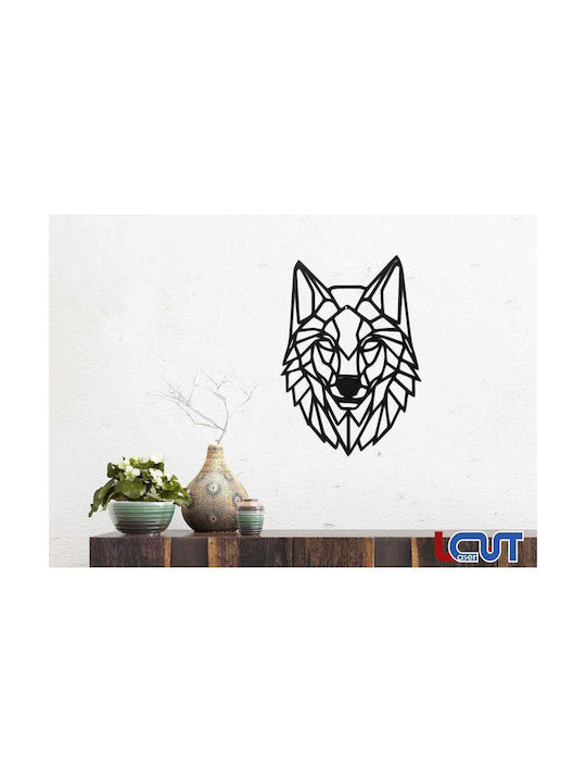 Lcut Wooden Wall Ornament Λύκος 87x63cm