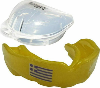 Olympus Sport Hellas 501107182 Protective Mouth Guard Senior Yellow with Case