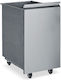 Bambas Frost Metallic Storage Cupboard with Waste Bin 45x54x76cm