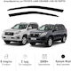 Heko Set of Windbreakers Front Car Dark Fime for Toyota Land Cruiser 2pcs