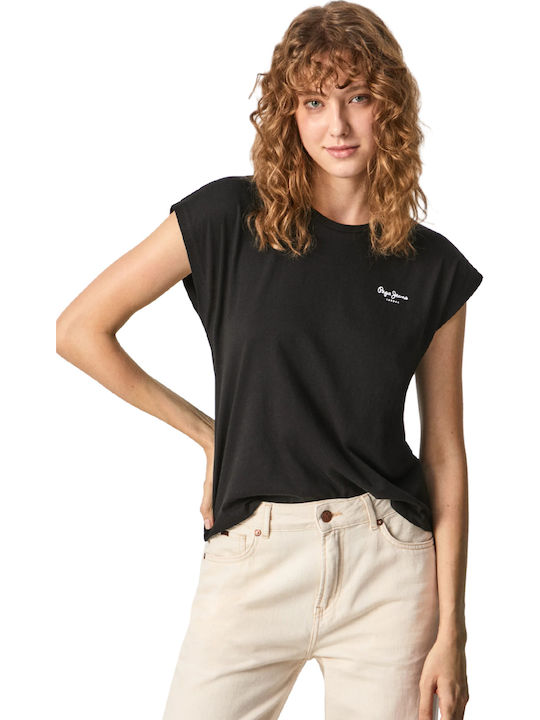Pepe Jeans Bloom Women's T-shirt Black