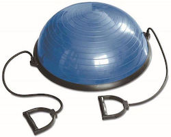Athlopaidia Balance Half Ball Balance Ball Black x65x23cm with Diameter 65cm