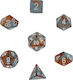 Chessex Dice Gemini Polyhedral Copper Steel Whi...