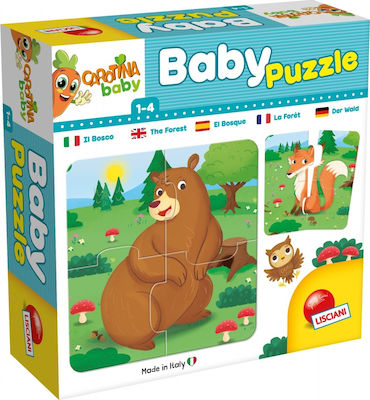 Kids Puzzle Carotina Baby Το Δάσος for 1+ Years 24pcs Lisciani Giochi