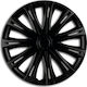 Versaco Car Hubcap Set Spark Bl 14" 4pcs Black