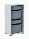 Click Drawers Plastic in Gray Color 4 Slots 45x30x83cm