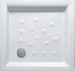 Sanitana Square Porcelain Shower White Anabela 80x80x8cm 54218080