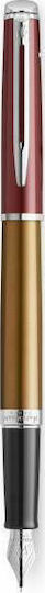 Waterman Hemisphere Special Edition Writing Pen Fine Orange with Blue Ink