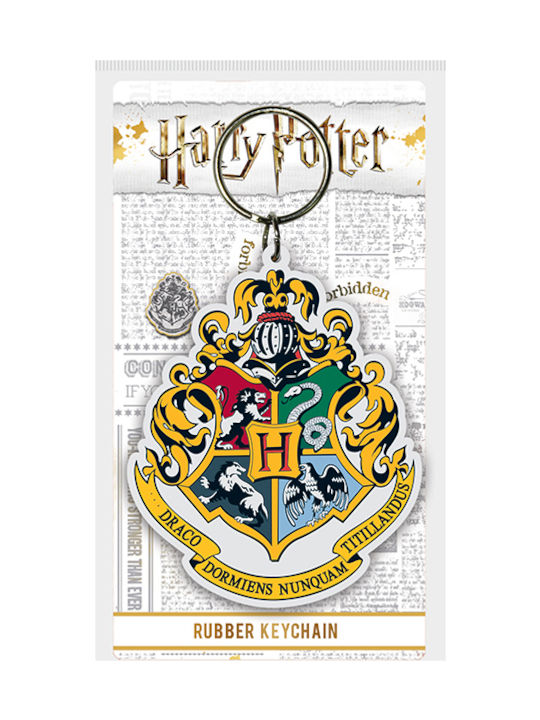 Pyramid International Keychain Hogwarts Crest Plastic Galben