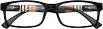 Zippo Unisex Γυαλιά Πρεσβυωπίας +2.50 σε Μαύρο χρώμα 31Z-B25-BLK250