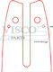 Visco Parts 12 SW-43SR Lame pentru drujbe 30cm (12") pentru lanț cu Pas 3/8", Grosimea dintelui .043"-1.1mm & Numărul de dini 44E cu Granazi