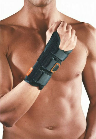 Ortholand Polfit Wrist 19 Νάρθηκας Καρπού 20cm Αριστερής Πλευράς με Αντίχειρα σε Μαύρο Χρώμα