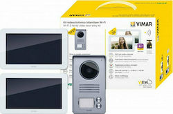 Vimar Σετ Θυροτηλεόρασης με Οθόνη και Κάμερα Wi-Fi για 2 Διαμερίσματα