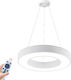 Braytron Pendant Light LED with Warm to Cool White Light White