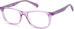 Polaroid Children's Plastic Eyeglass Frame Purple PLD D813 848