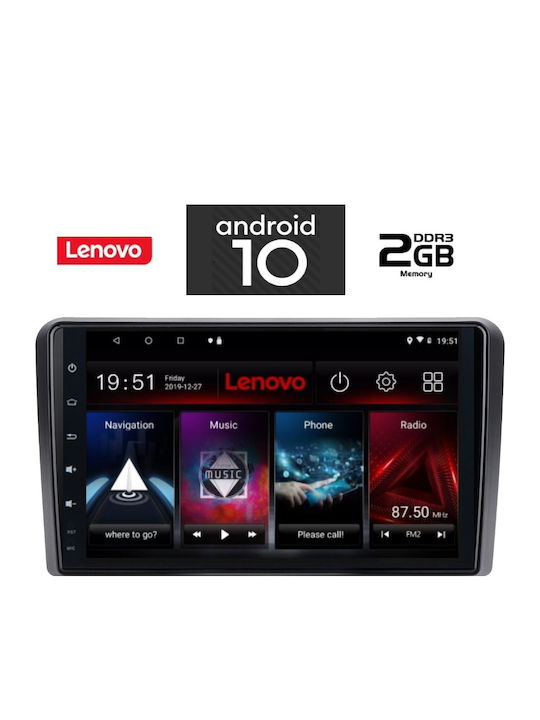 Lenovo Sistem Audio Auto pentru Audi A3 2003-2012 (Bluetooth/USB/AUX/WiFi/GPS/Partitură) cu Ecran Tactil 9" IQ-AN X6703_GPS