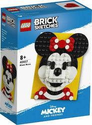 Lego Brick Sketches Minnie Mouse for 8+ Years Old