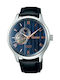Seiko Presage Japanese Zen Garden Sakura By Night Men's Watch 41.8mm Chronograph Automatic with Blue Leather Strap