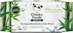 The Cheeky Panda Hypoallergenic Baby Wipes with 99% Water, without Fragrance with Aloe Vera 64pcs