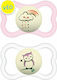 Mam Orthodontic Pacifiers Silicone Night Owl-Cl...