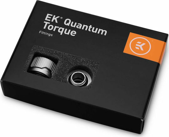 Ekwb EK-Quantum Torque 6-Pack HDC 14 Fittings Satin Titatnium Silver