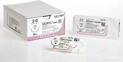 Ethicon Vicryl 4/0 Απορροφήσιμα Ράμματα Μήκους 70cm με Βελόνα 22mm