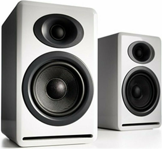 Audioengine P4 Двойка Hi-Fi Говорители Bookself 125W 2 Брой шофьори Ш14xД16.5xВ22.8см. Бял