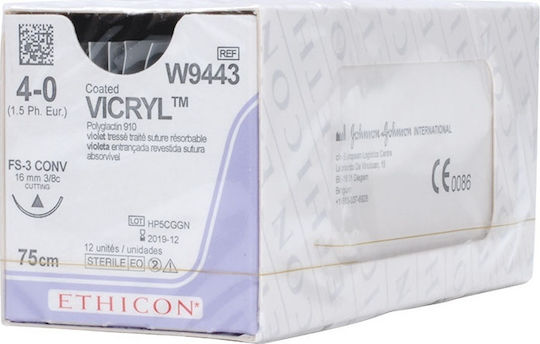 Ethicon Länge 75cm mit Nadel 16mm Vicryl 5/0