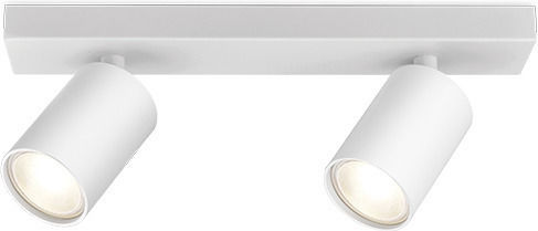 Braytron Double Spot with Socket GU10 in White Color Braytron Double Spot with Socket GU10 in White Color