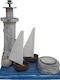Kapadakis Wood Art Φάρος Στη Θάλασσα Κηροπήγιο για Ρεσώ Ξύλινο Πολύχρωμο 20x21x10εκ.