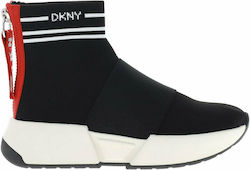 DKNY K2920251 Γυναικεία Μποτάκια με Κάλτσα Μαύρα
