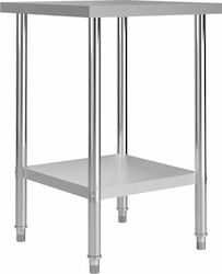 vidaXL Steel Workbench L60xD60xH85cm