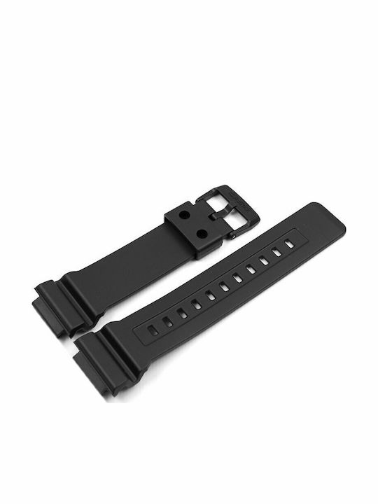 Casio Καουτσούκ Λουράκι Μαύρο 17mm