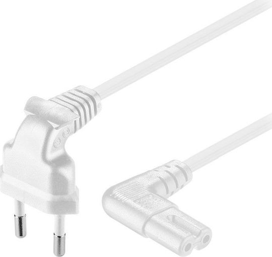 Goobay Euro - IEC C7 Kabel 3m Weiß (97356)