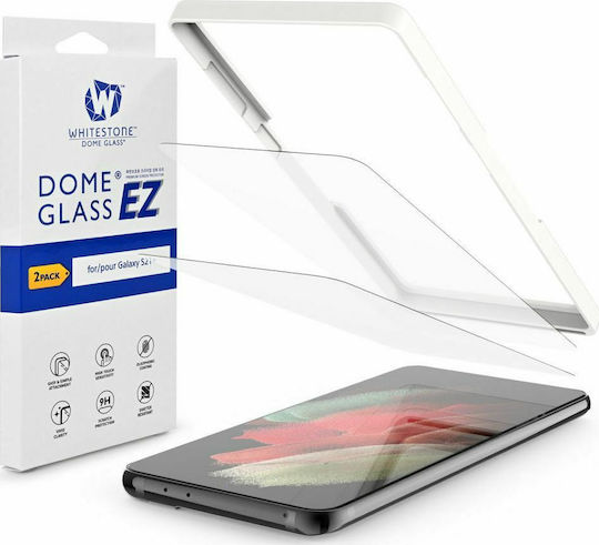 Whitestone Dome Glass Installation Kit Пълно лепило Закалено стъкло 2бр (Galaxy S21+ 5G)