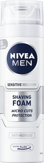 Nivea Men Sensitive Recovery Micro Cuts Protection Αφρός Ξυρίσματος 200ml