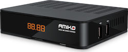 Amiko Δορυφορικός Αποκωδικοποιητής Mini Combo DVB-C / DVB-T2 / DVB-S2X in Schwarz Farbe