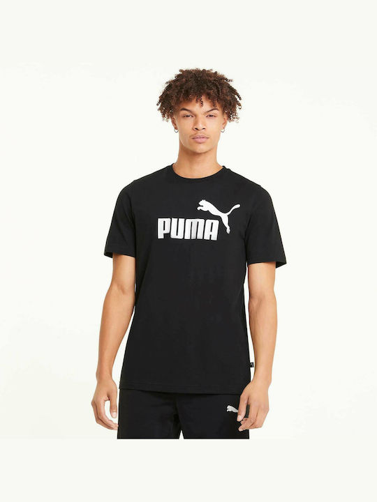 Puma Ανδρικό T-shirt Κοντομάνικο Μαύρο