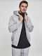 Urban Classics Men's Sweatshirt Jacket with Hood and Pockets Gray