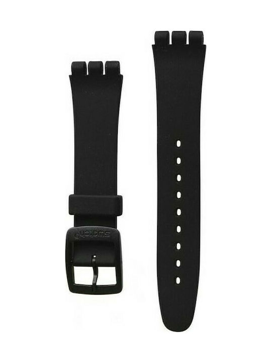 Swatch Rubber Strap Black 19mm