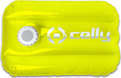 Celly Pool Waterproof Bluetooth Speaker 3W with Battery Life up to 4 hours Yellow