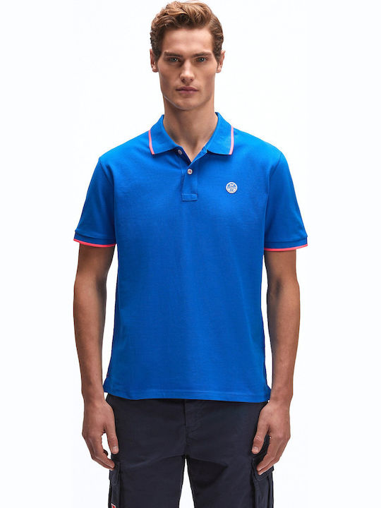 North Sails Polo Herrenbluse Kurzarm Blaue