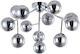 Maytoni Dallas Modern Glass Ceiling Light with Socket G9 60pcs Silver