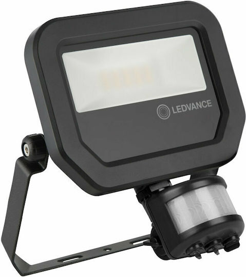 Ledvance Waterproof LED Flood Light 10W Warm White 3000K with Motion Sensor IP65